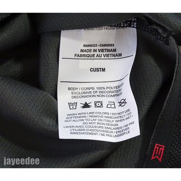 NIKE TIGER WOODS ADV MOCK SHIRT CUSTOM ATHLETE EXCLUSIVE DR5324-010 BLACK - Picture 6 of 9